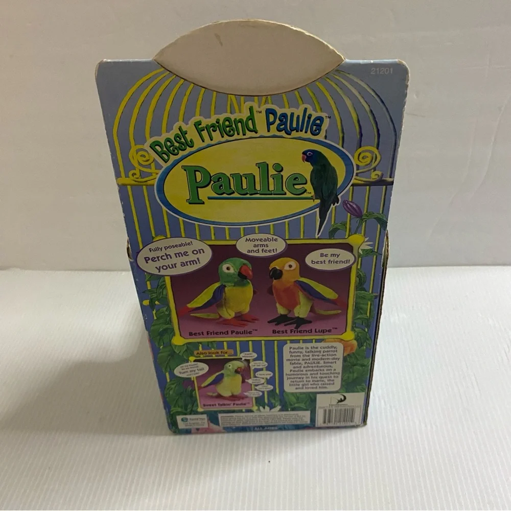 Best Friend Plush Green Parrot Toy -